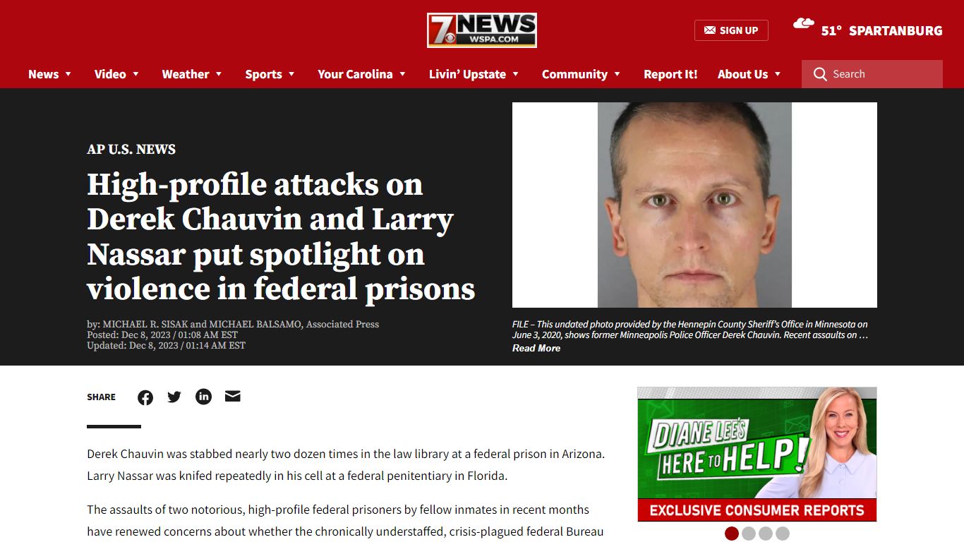 High-profile attacks on Derek Chauvin and Larry Nassar put spotlight on ...